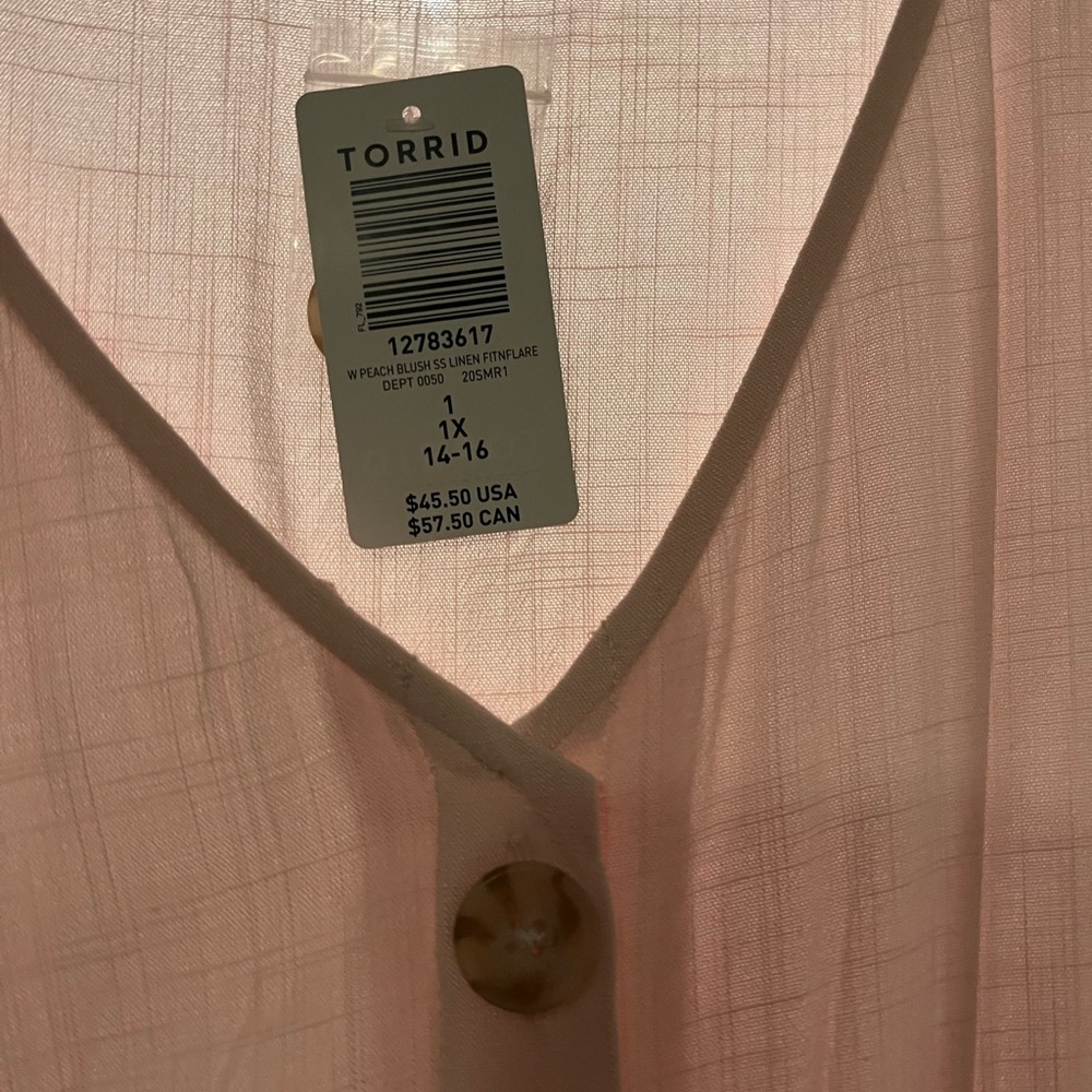 Pink Torrid Blouse with tag